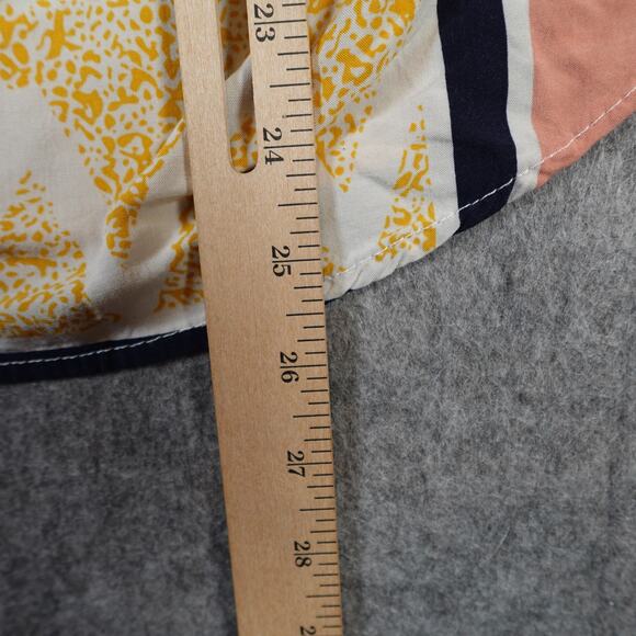 The Odells Top Womens Extra Small Lisse Blouse Button Front Geometric Anthro - Picture 8 of 9